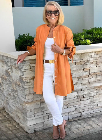 Women's Fashion Solid Color Cotton Shirt Needream Store