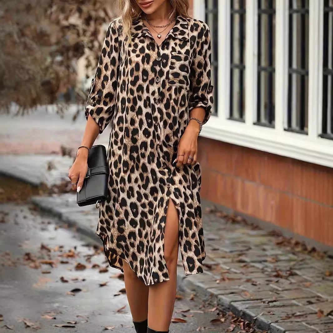 WildWave™ Leopard V-Neck Cover-Up – Fierce Meets Flowy