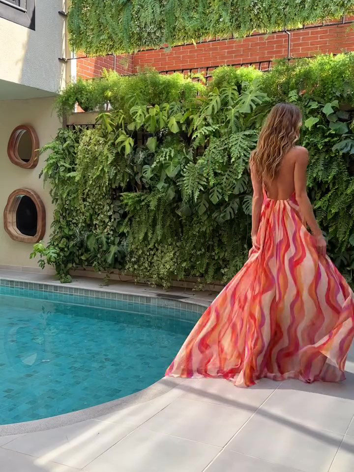 Soléa™ HalterGlow Gradient Dress