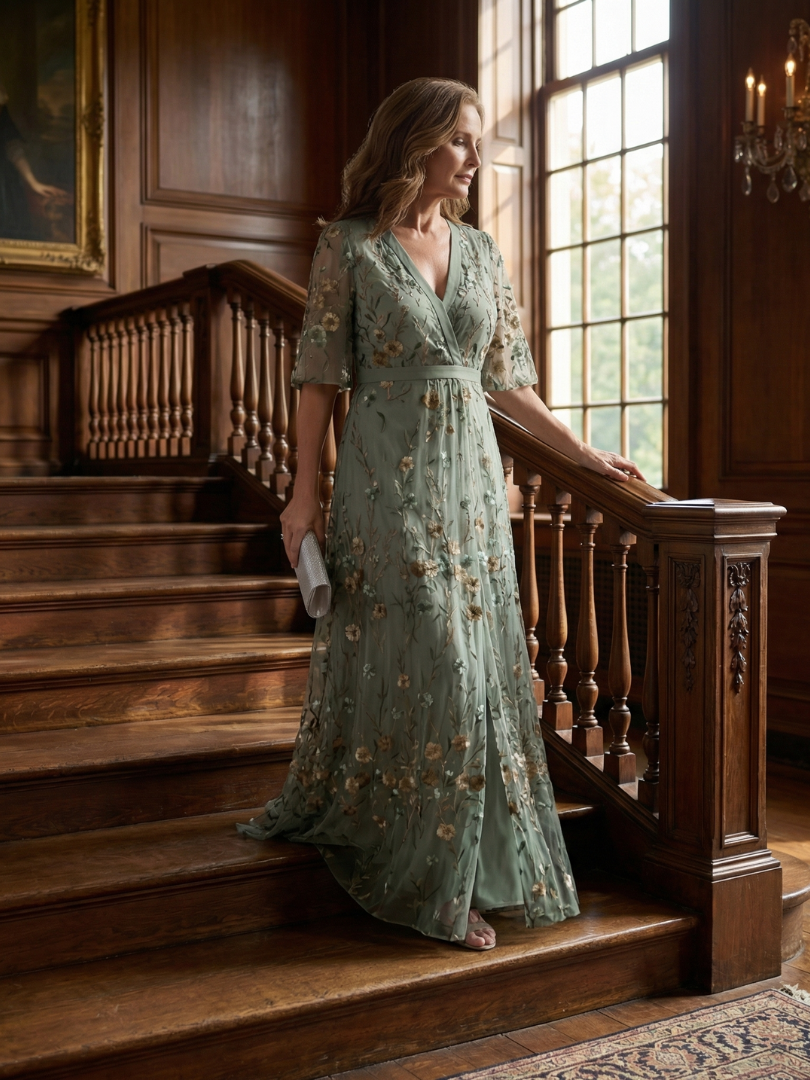 Selora Halter Bloom Flow Maxi Dress