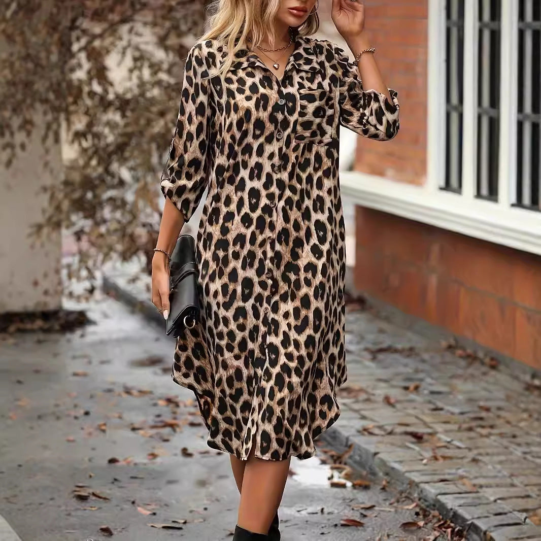 WildWave™ Leopard V-Neck Cover-Up – Fierce Meets Flowy