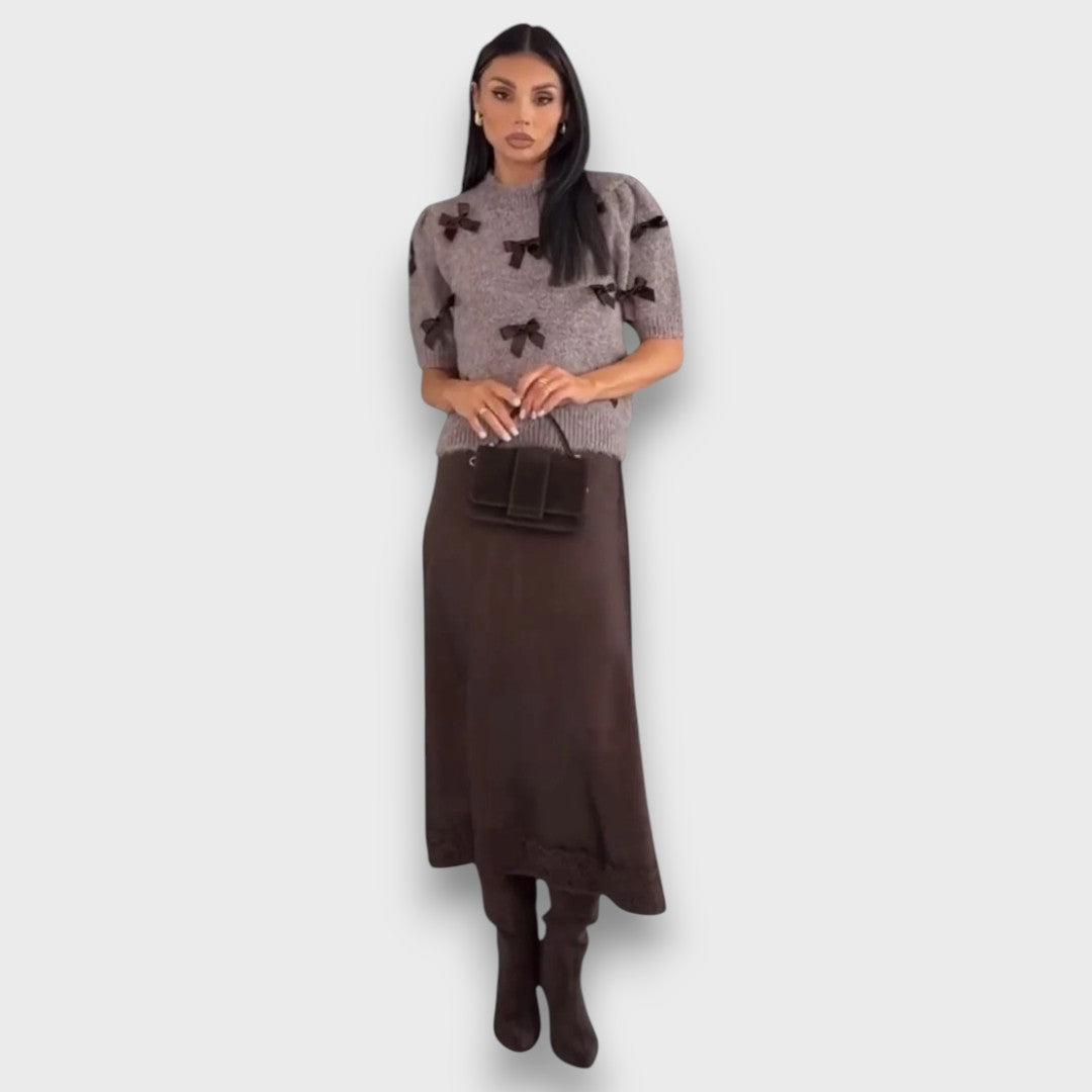 Emilia – Classic Sweater & Skirt Set