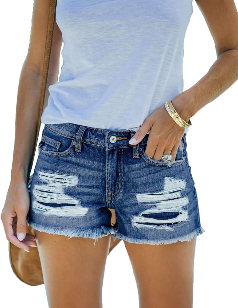 Confident Summer Tummy-Control Denim Shorts