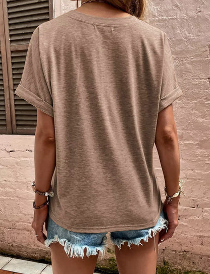 Sunset Staple™ Solid Button Tee