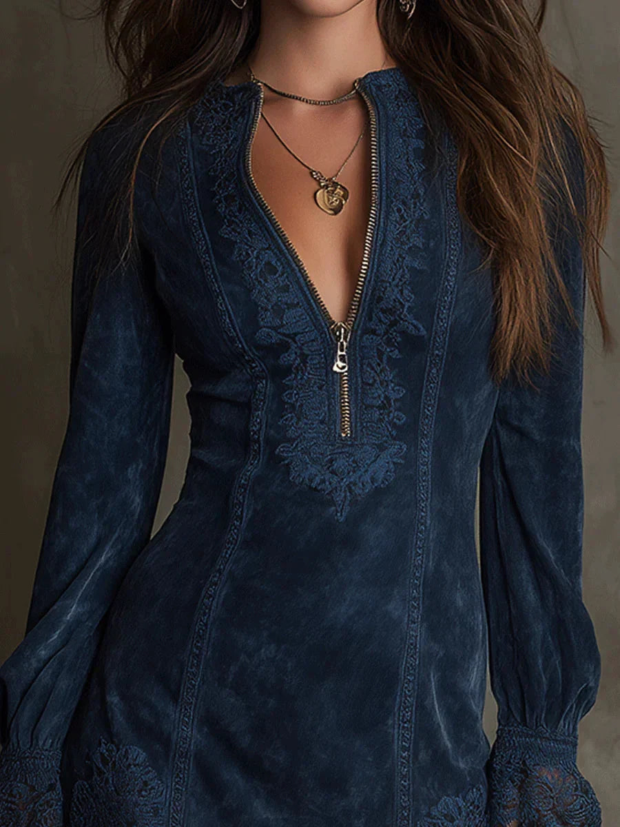 JASMINE | Suede Look Mini Dress