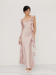 Chic Vienna Satin Maxi Dress
