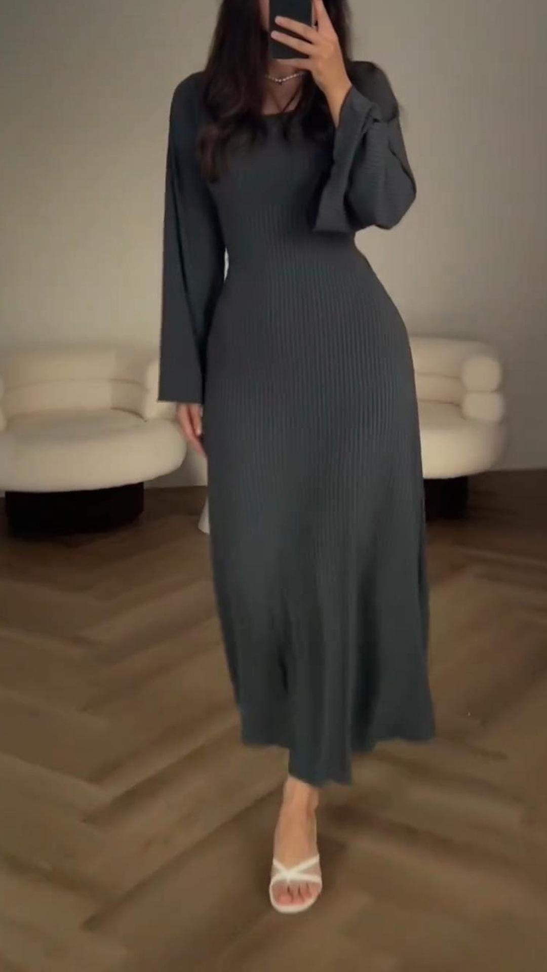 Serenity Knit Tie-Waist Dress
