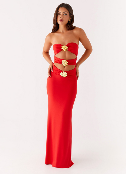 ARIA | Scarlet Bloom Dress