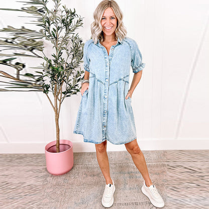Retro Denim Dress