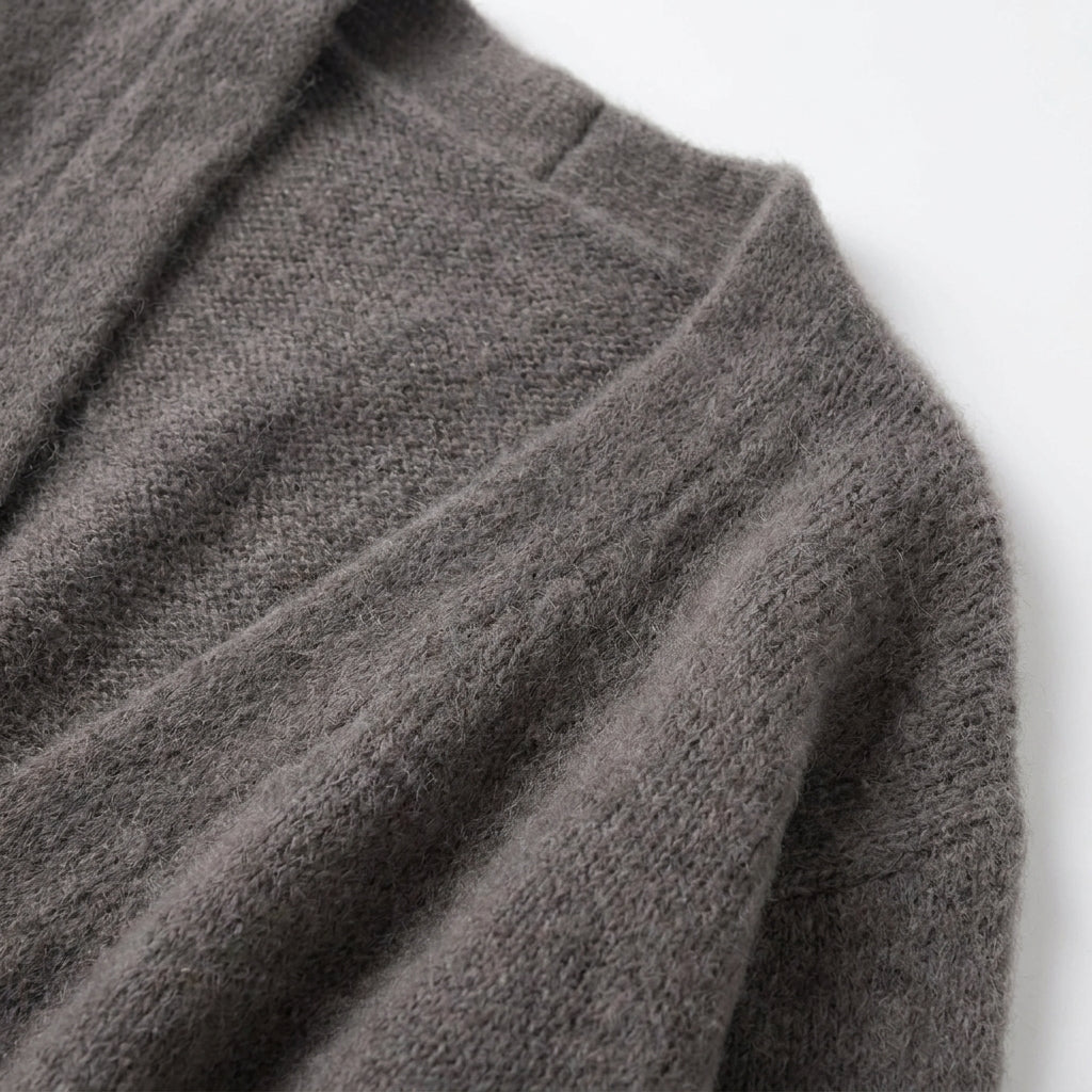 Long Open Knit Cardigan Longline