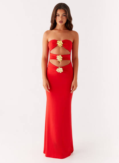 ARIA | Scarlet Bloom Dress