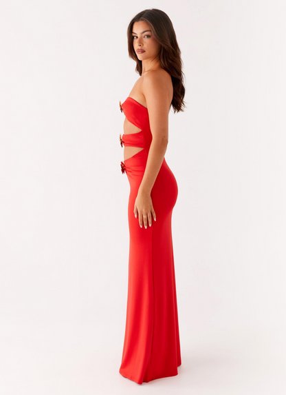 ARIA | Scarlet Bloom Dress