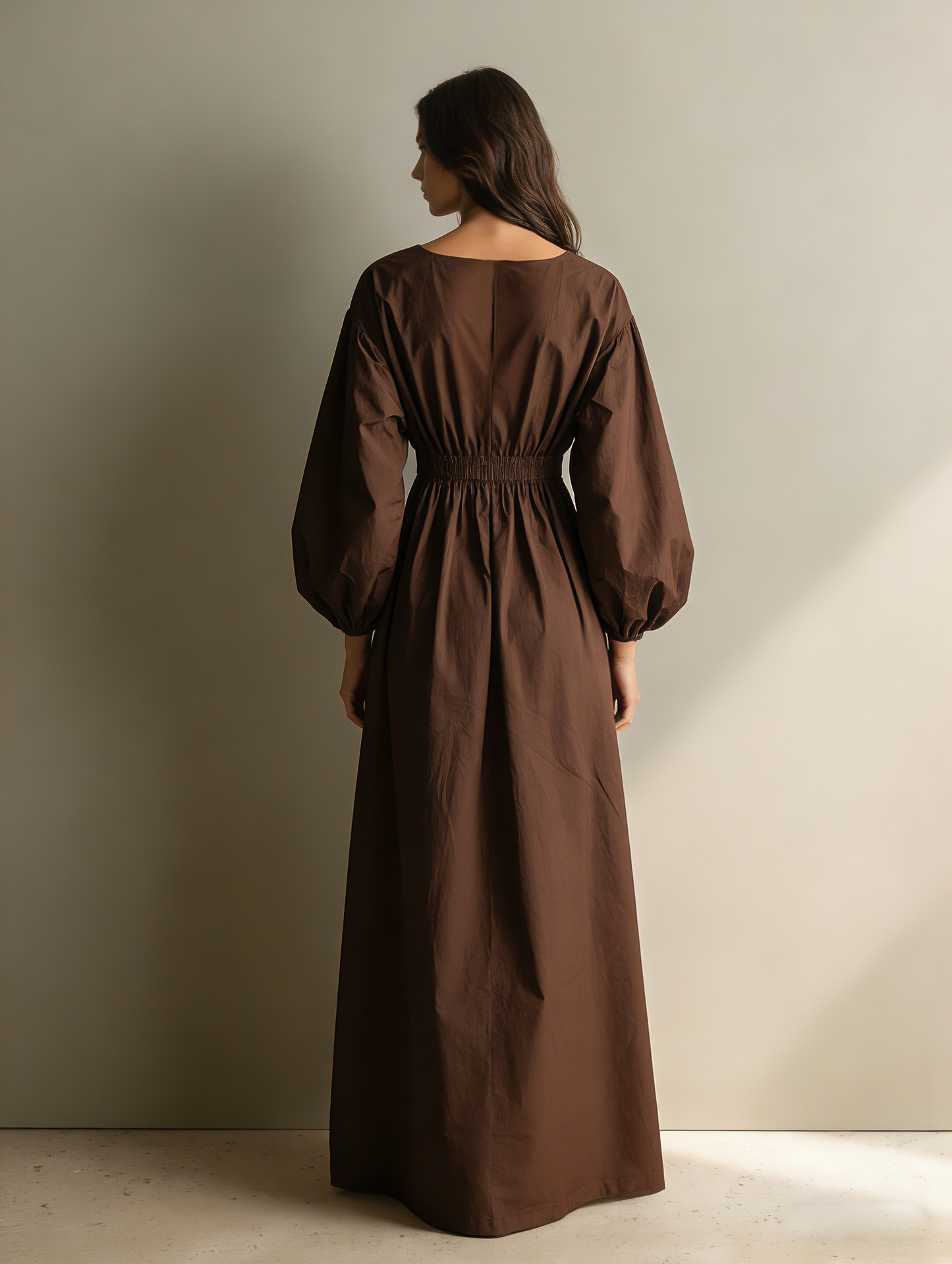 Charlotte | Minimalist Long Sleeve Maxi Dress