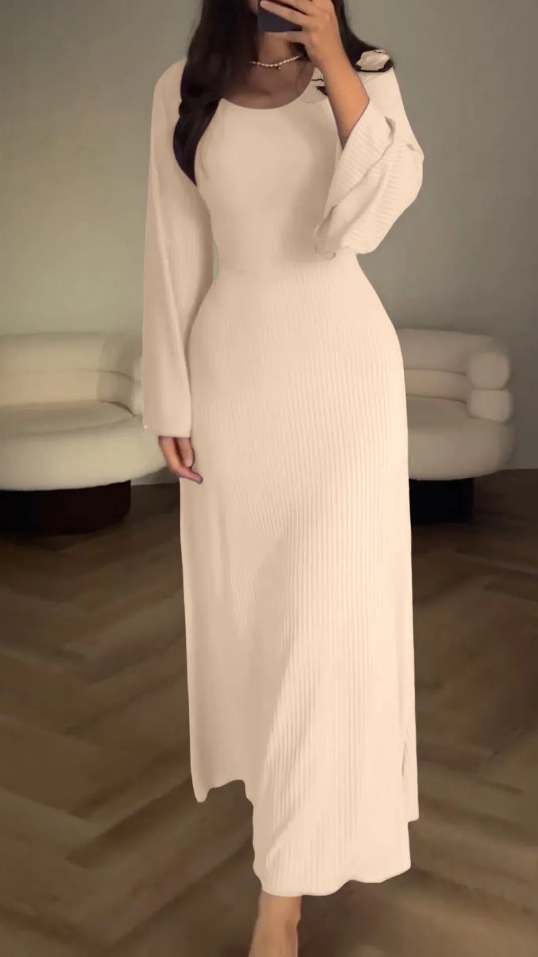 Serenity Knit Tie-Waist Dress