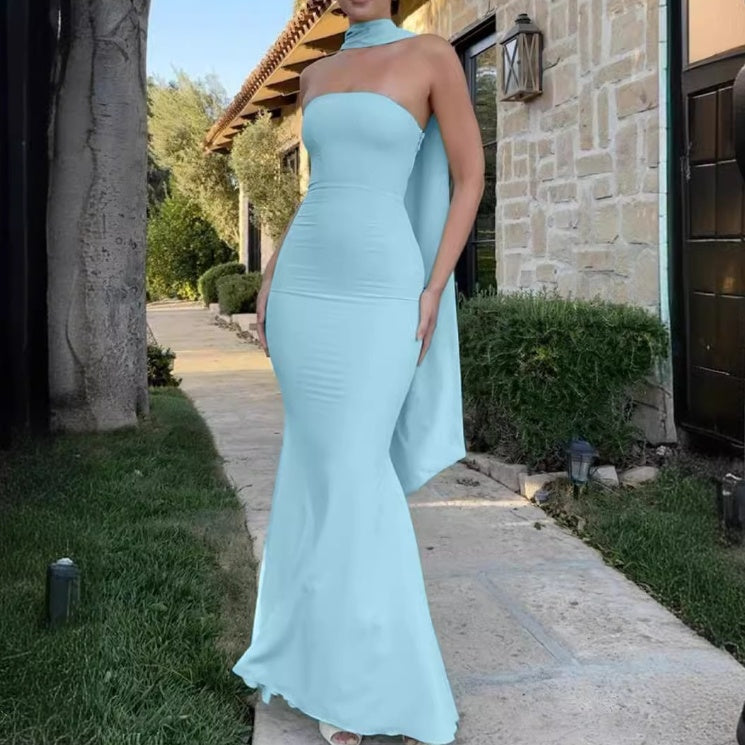 Elegant Tulle A-Line Dress Flowing Charm
