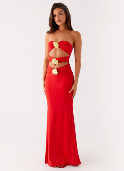 ARIA | Scarlet Bloom Dress