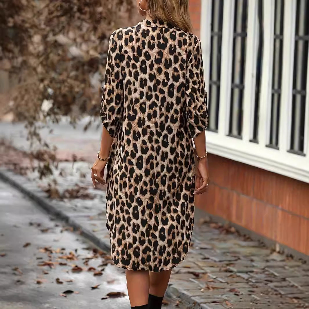 WildWave™ Leopard V-Neck Cover-Up – Fierce Meets Flowy