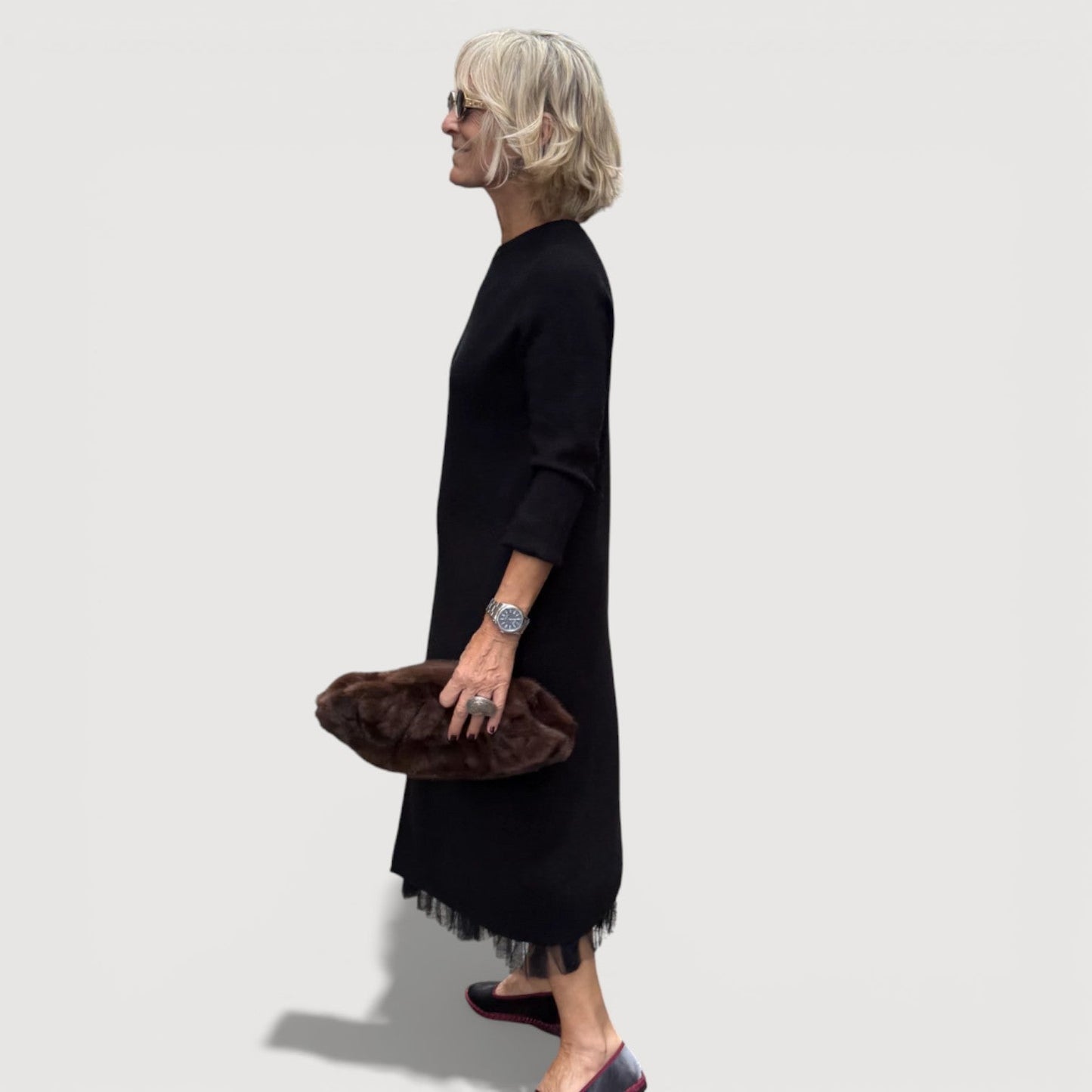 ANNA – LAYERED MIDI DRESS
