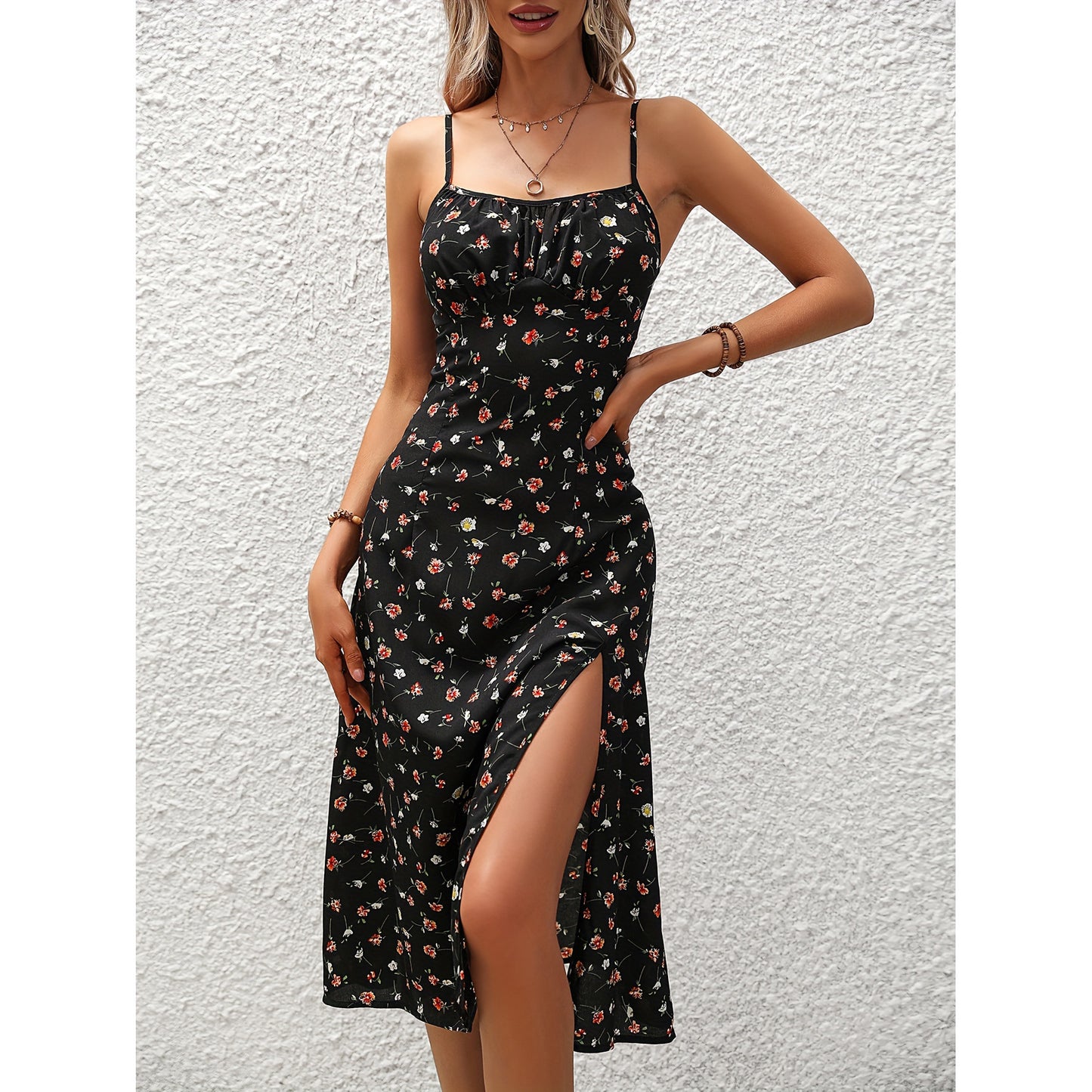 Summer dress polka dot print