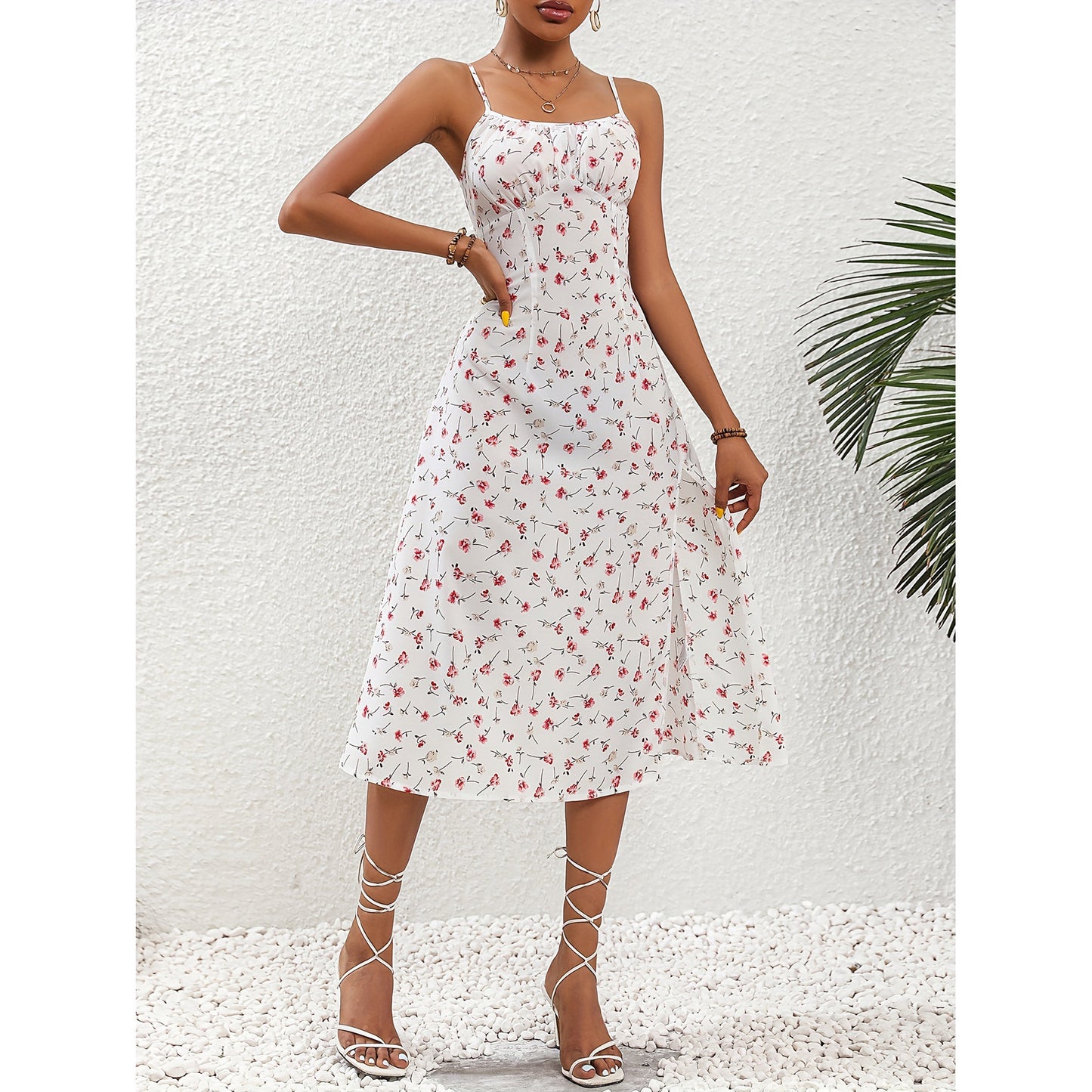 Summer dress polka dot print