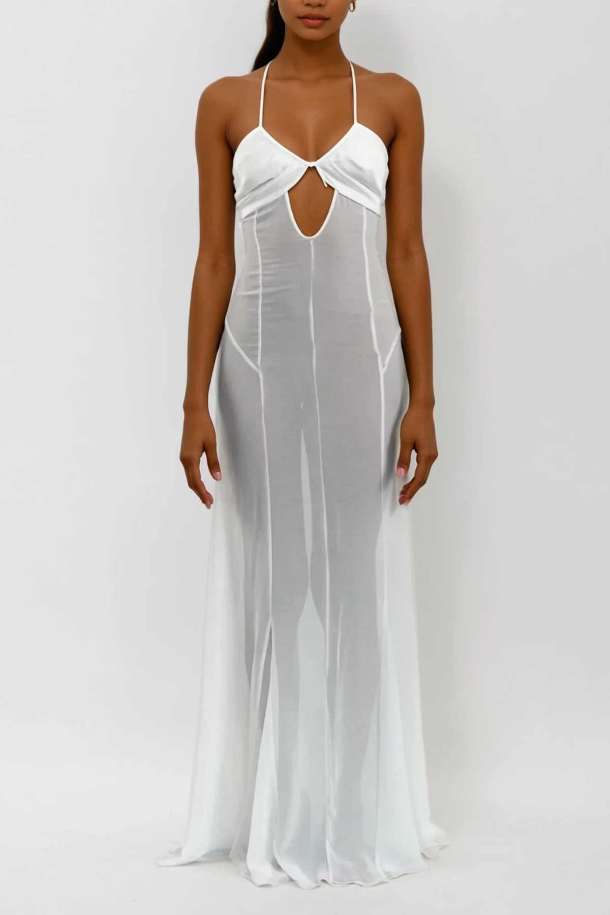 Annisa Mesh Cutout Lace Up