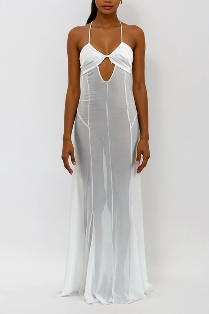 Annisa Mesh Cutout Lace Up