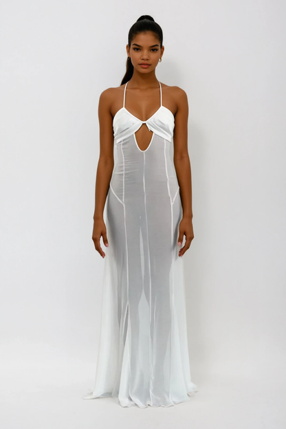 Annisa Mesh Cutout Lace Up