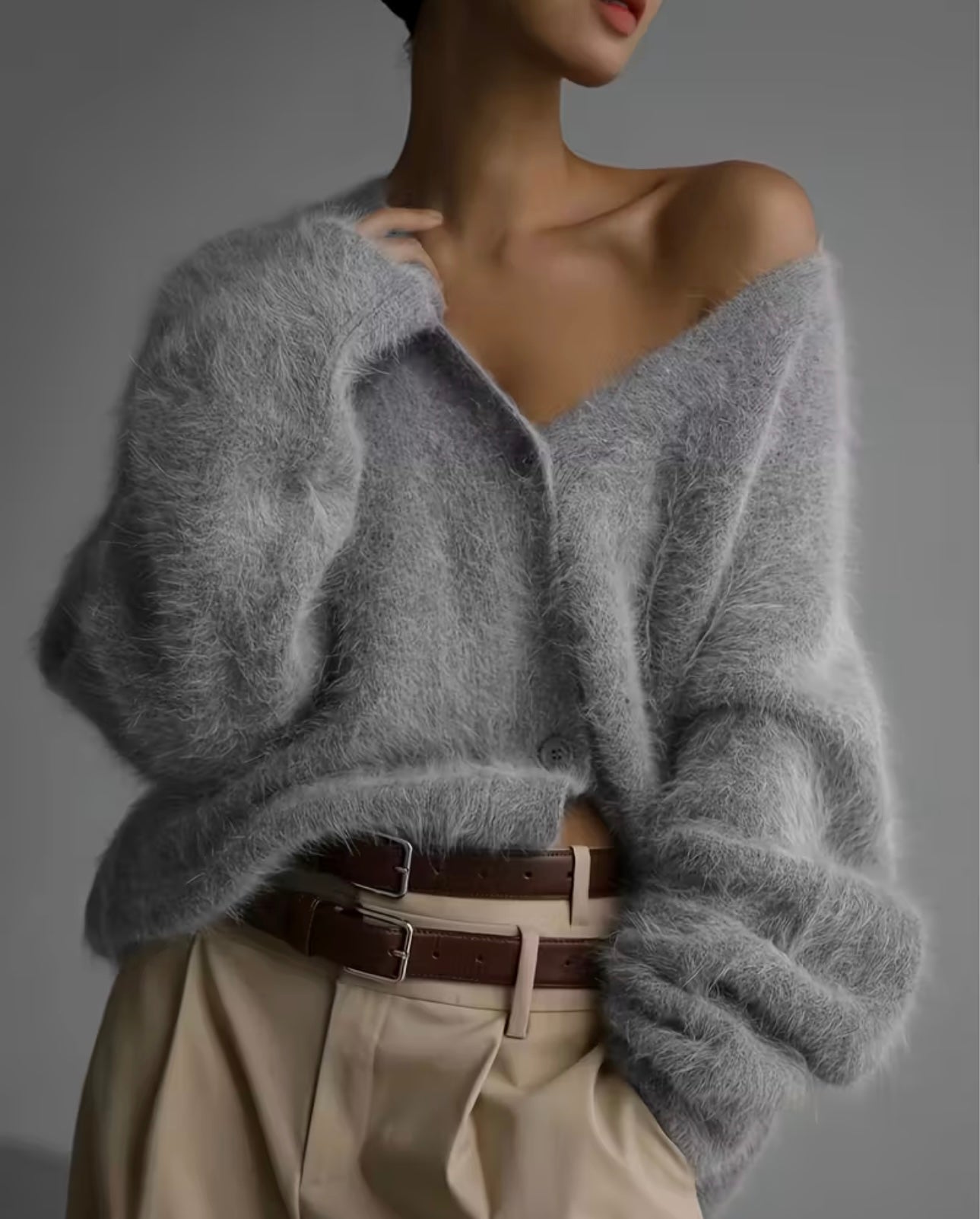 Cozy V-Neck Button-Up Cardigan