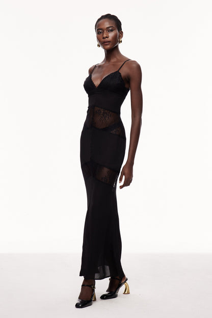Bernal Lace Cutout Floral Maxi Dress