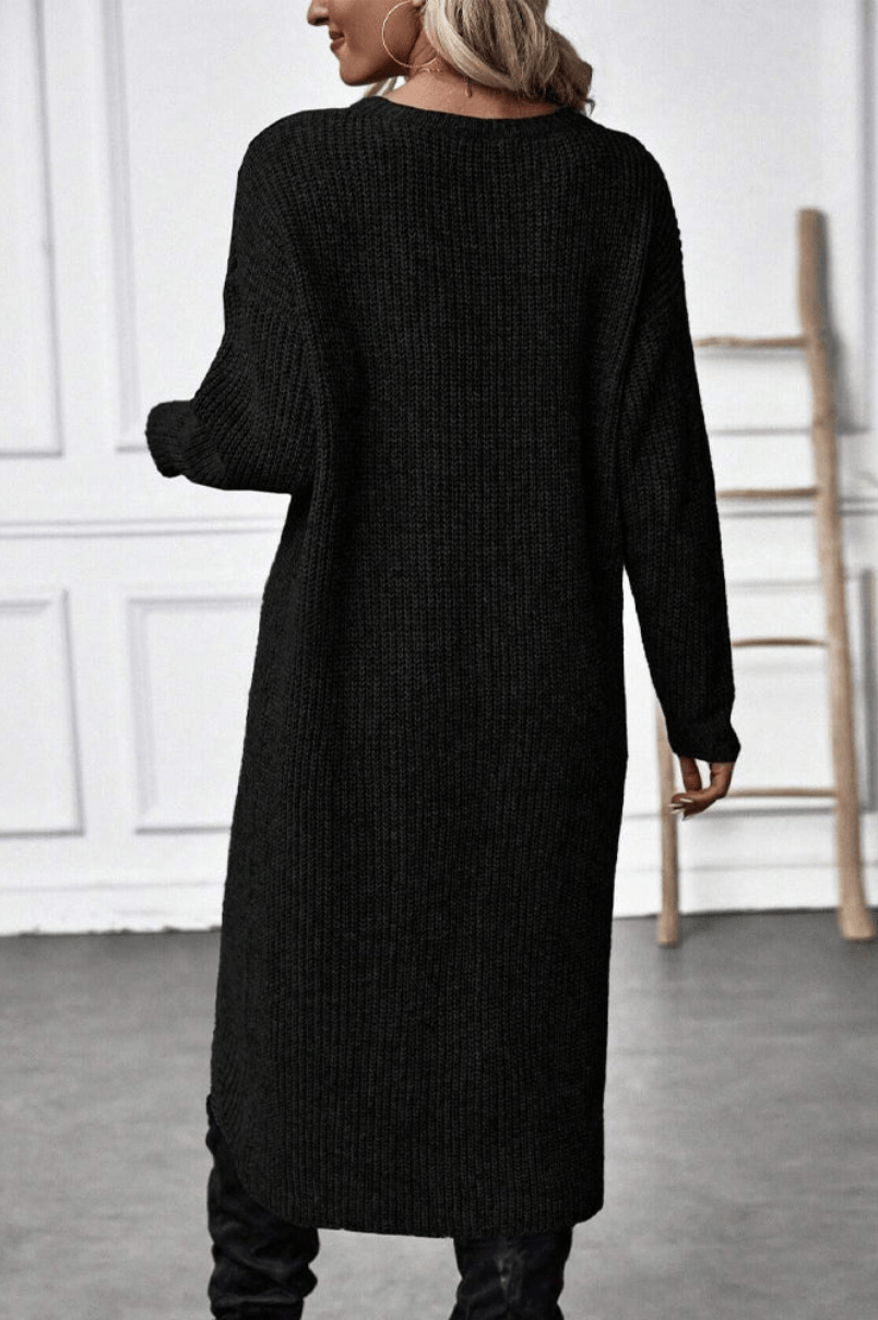 Stylish Cross-Front Knit Dress