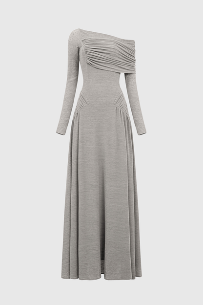 Candi Ruch Asymmetric Maxi Dress