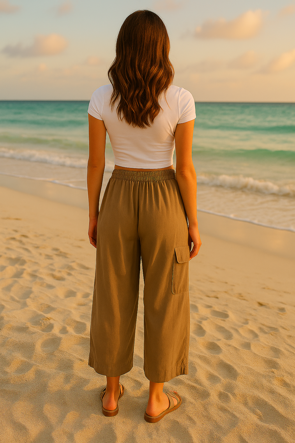 Summer Breeze Linen Wide-Leg Trousers