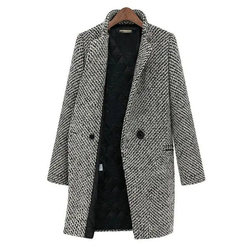 Olive | Long wool coat