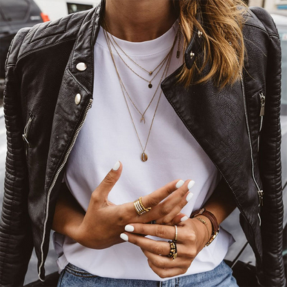 Biker Jacket Womens Leather Look Asymmetric Zip Quilted Shoulders