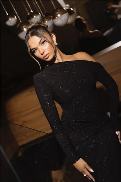 Alina | Sparkling maxi dress