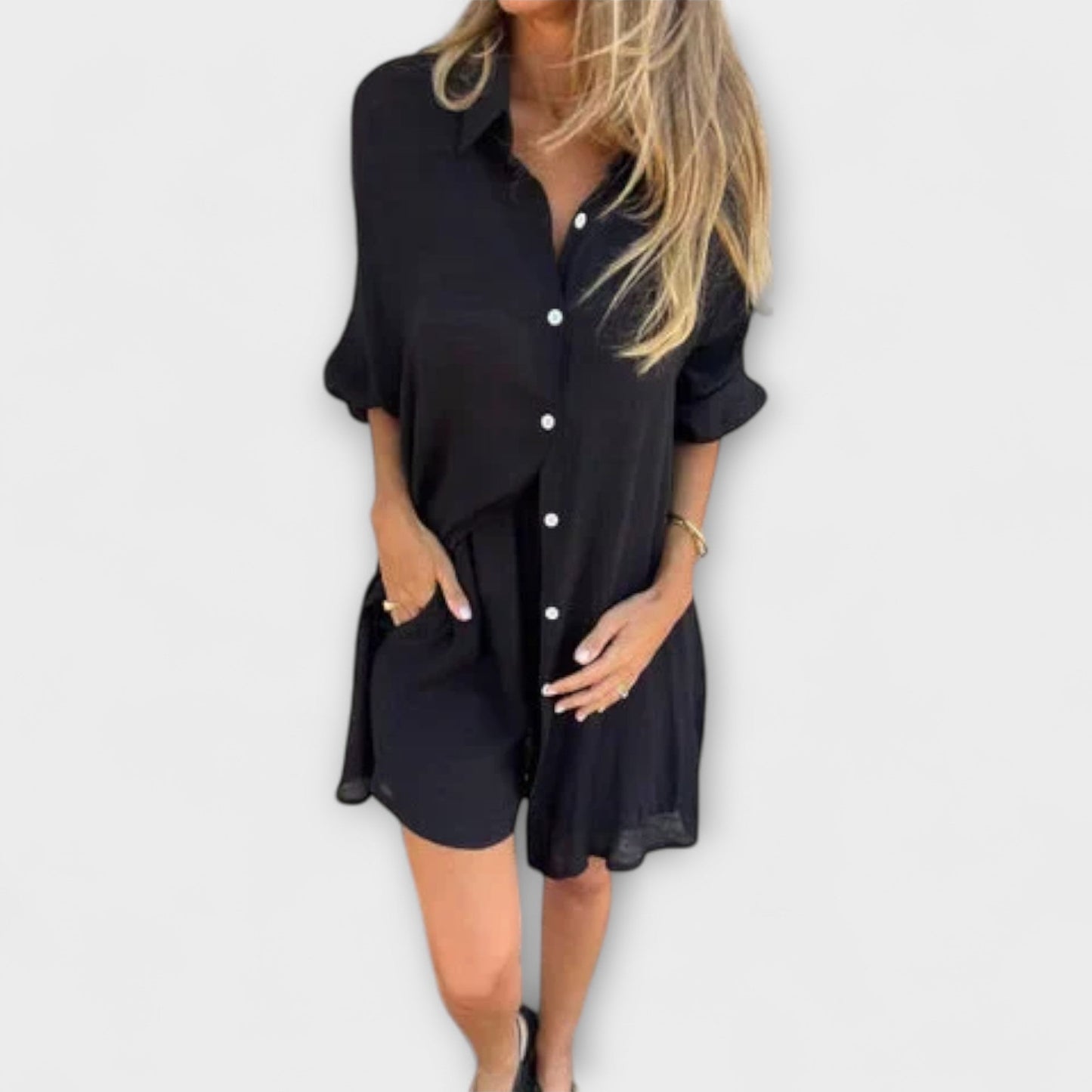 Serine – Two-Piece Summer Set with Oversized Blouse