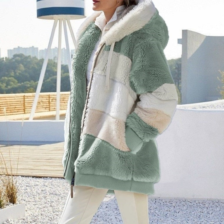 Serenity Luxe™ Oversized Plush Hooded Jacket