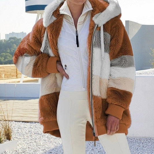 Serenity Luxe™ Oversized Plush Hooded Jacket