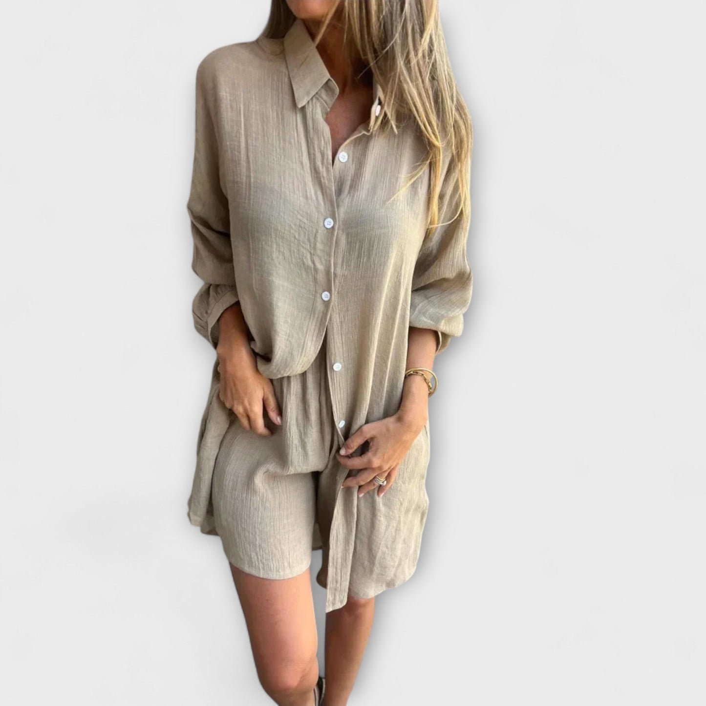 Serine – Two-Piece Summer Set with Oversized Blouse