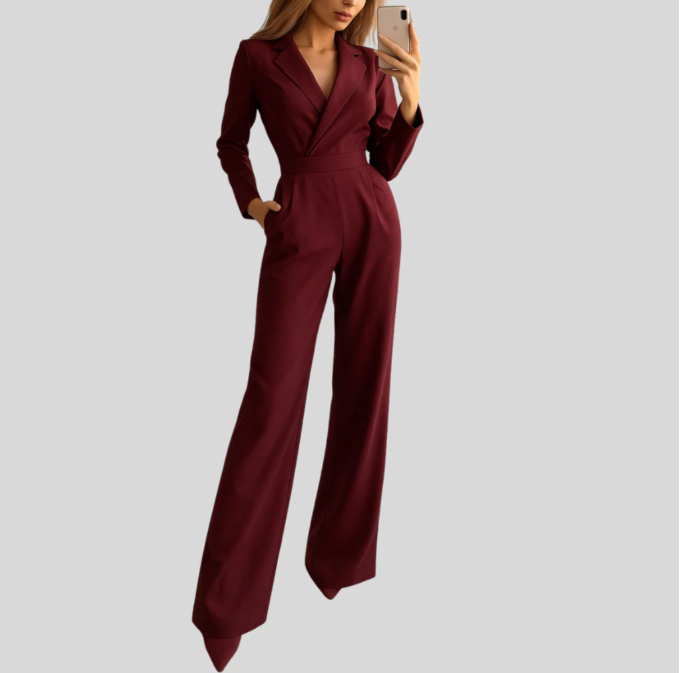 Classic Black Tailored Jumpsuit
