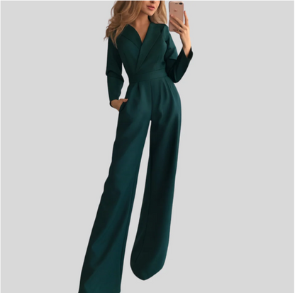 Classic Black Tailored Jumpsuit