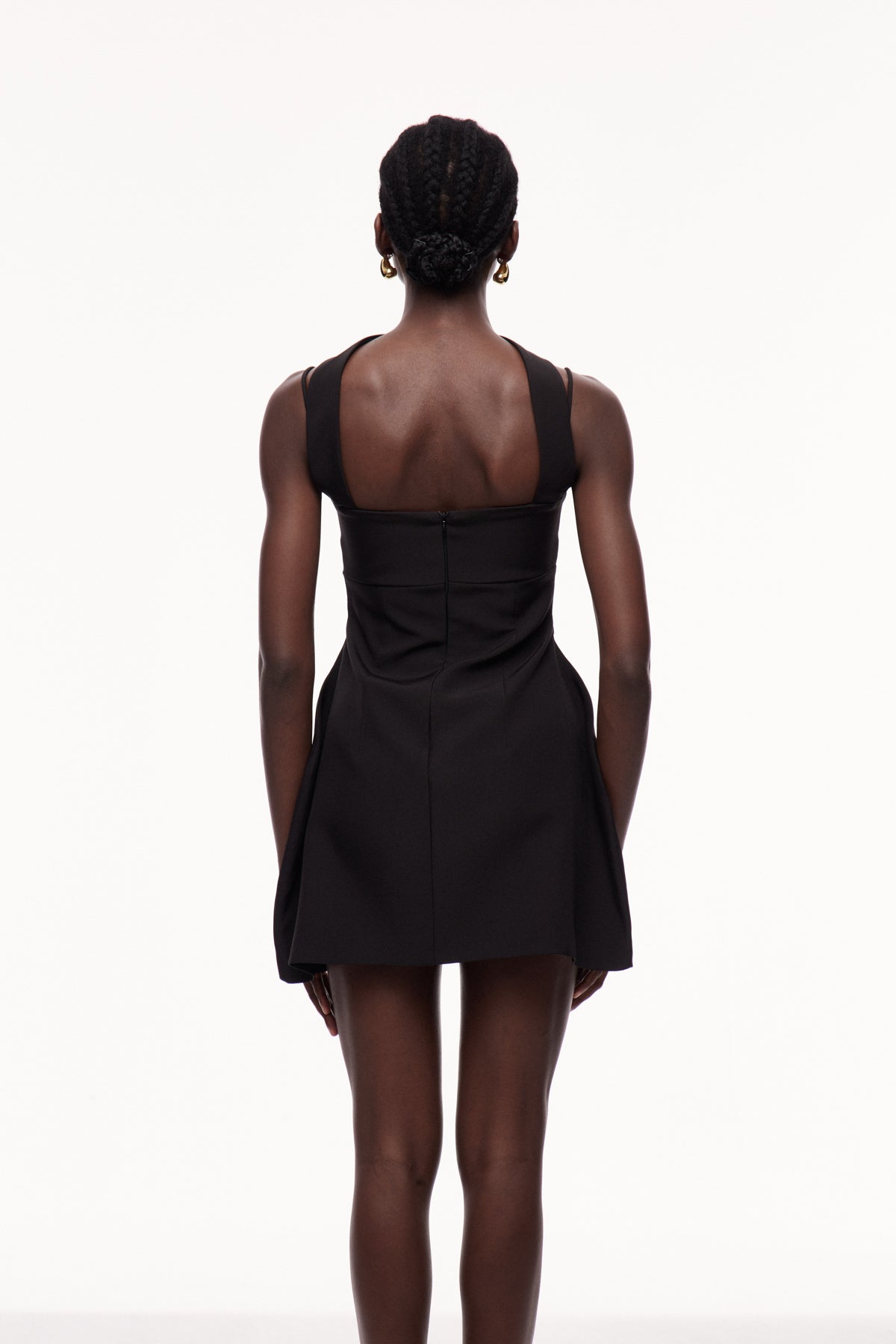 Xulia Halter Neck Cutout Deconstruct Mini Dress