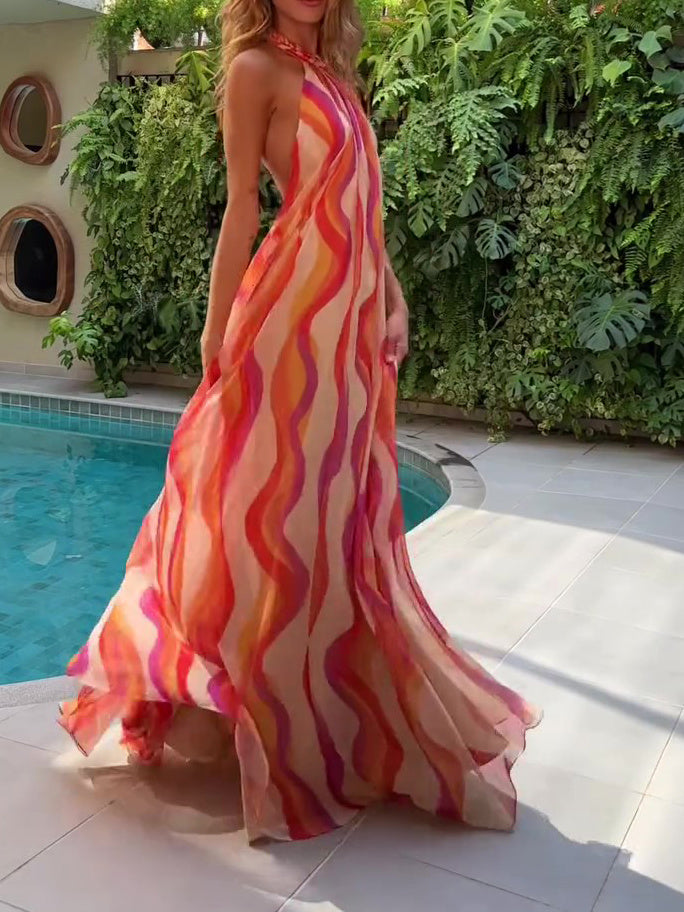 Soléa™ HalterGlow Gradient Dress