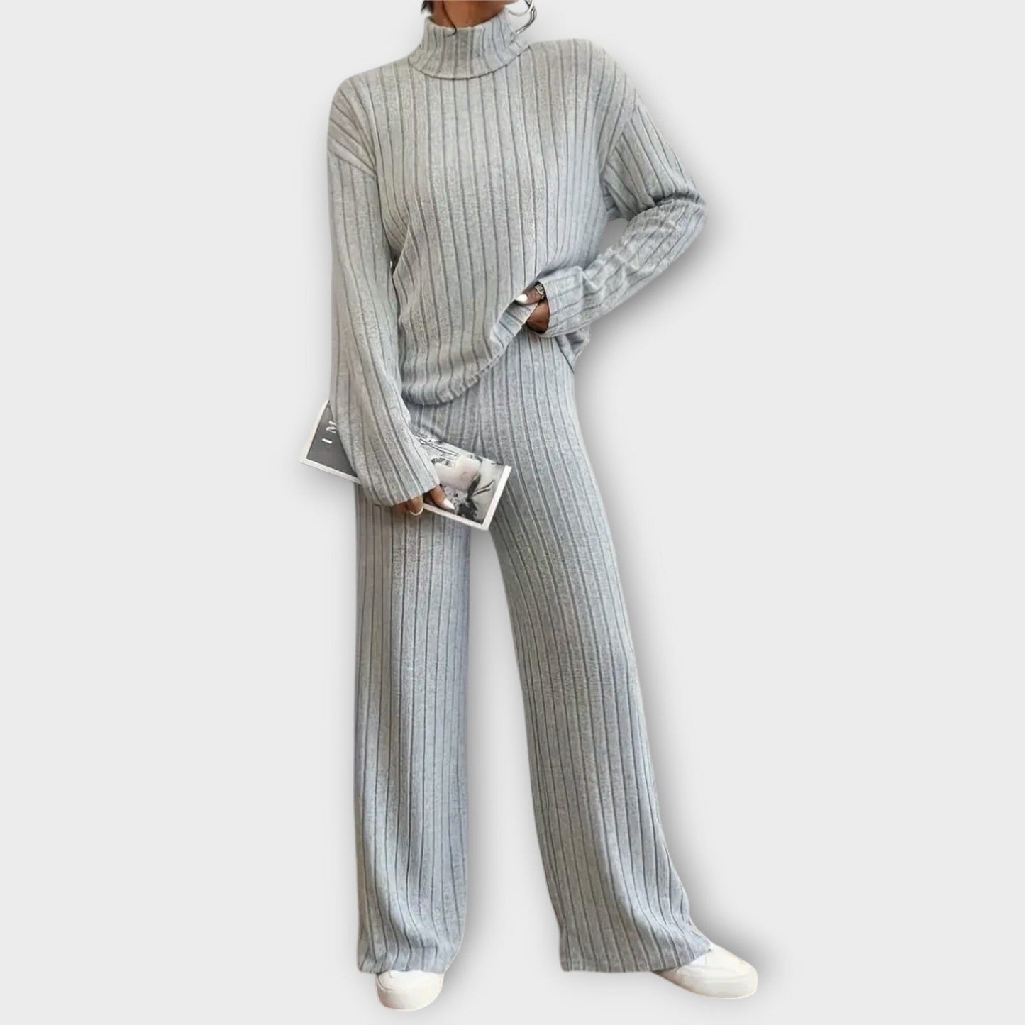 Amelina – 2-Piece Ribbed Lounge Set