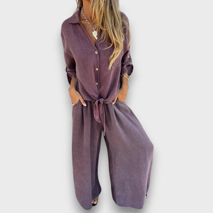 Soren – Two-Piece Set with Oversized Shirt and Wide Pants