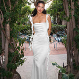 Chic Vienna Satin Maxi Dress