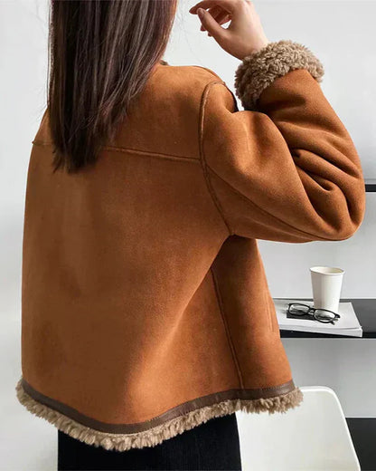 Serene™ Luxe – Shearling Buttoned Coat