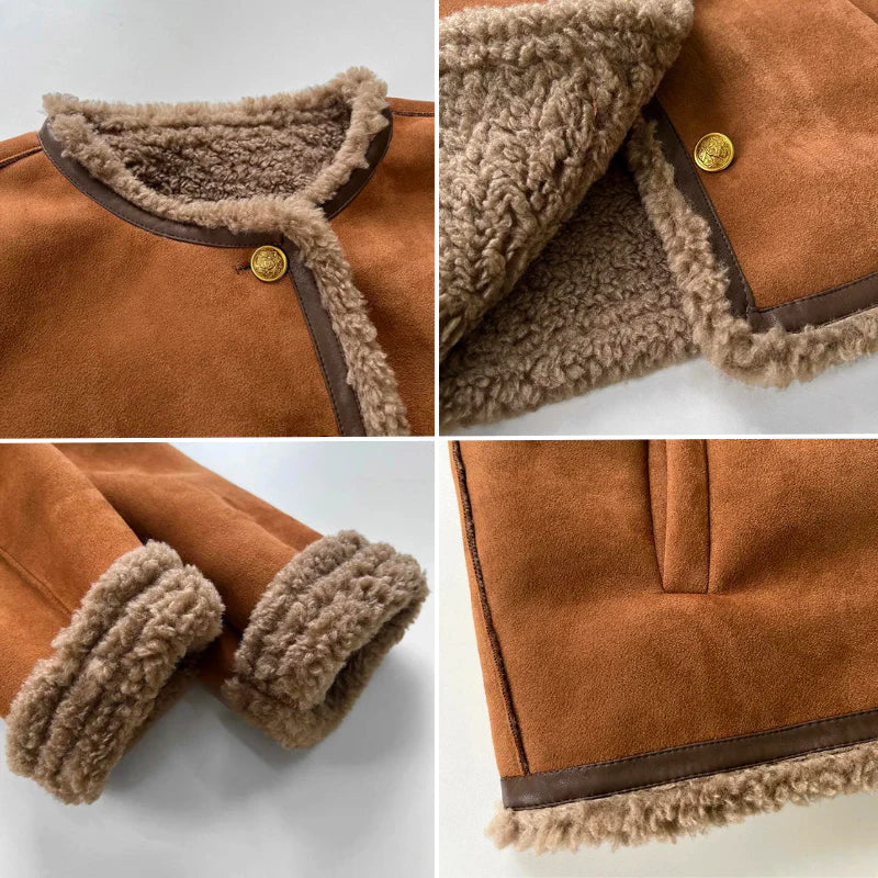 Serene™ Luxe – Shearling Buttoned Coat