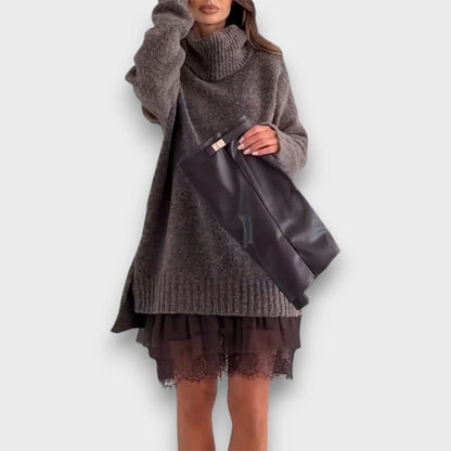 Reign – Cozy Knit & Lace Layered Set