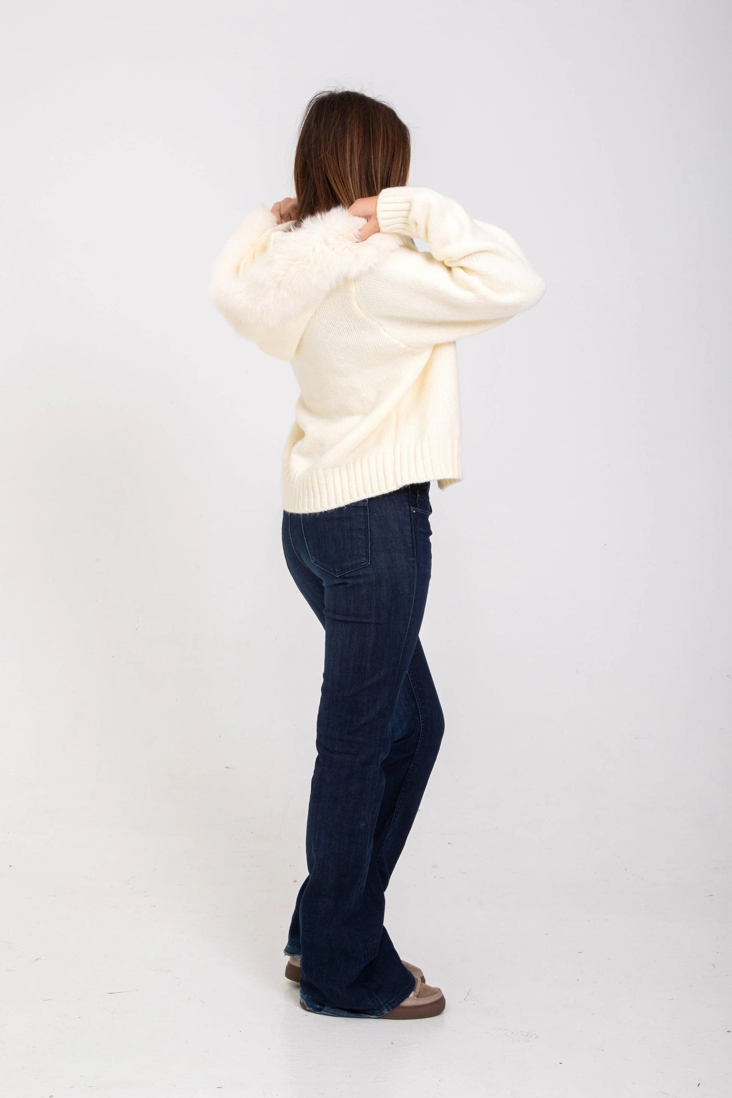 Serenity Fur Jacket Satin